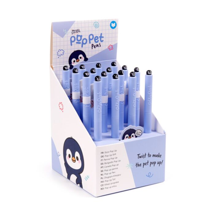 Bolígrafo con Tope Giratorio Pingüino Animales Adorables Adoramals 