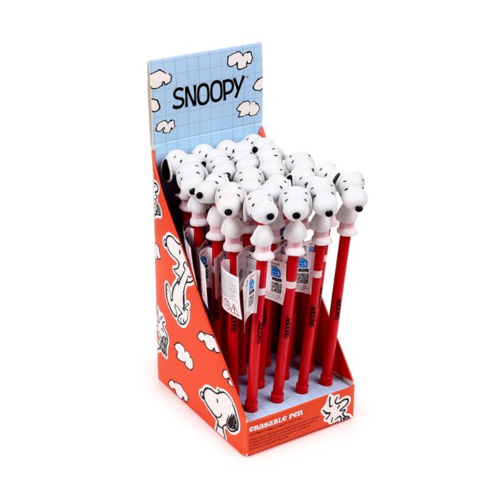 Bolígrafo Borrable Inkredible con Tope de Silicona Peanuts Snoopy 