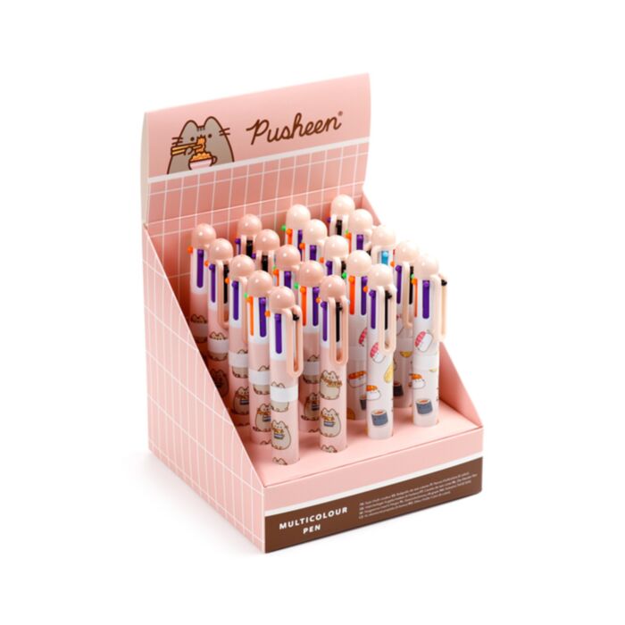 Bolígrafo Muticolor con 6 Colores Gato Pusheen Sushi Club