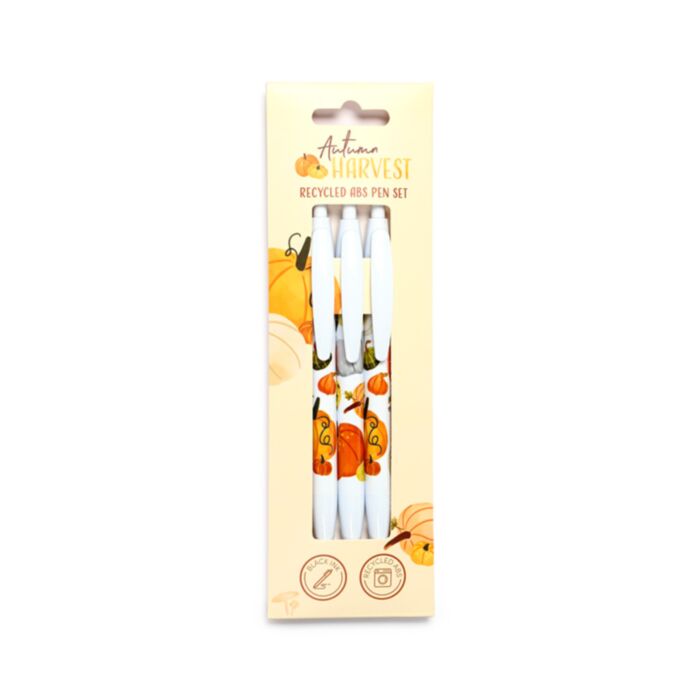Set de 3 Bolígrafos de ABS (RABS) Reciclado Autumn Harvest Otoño