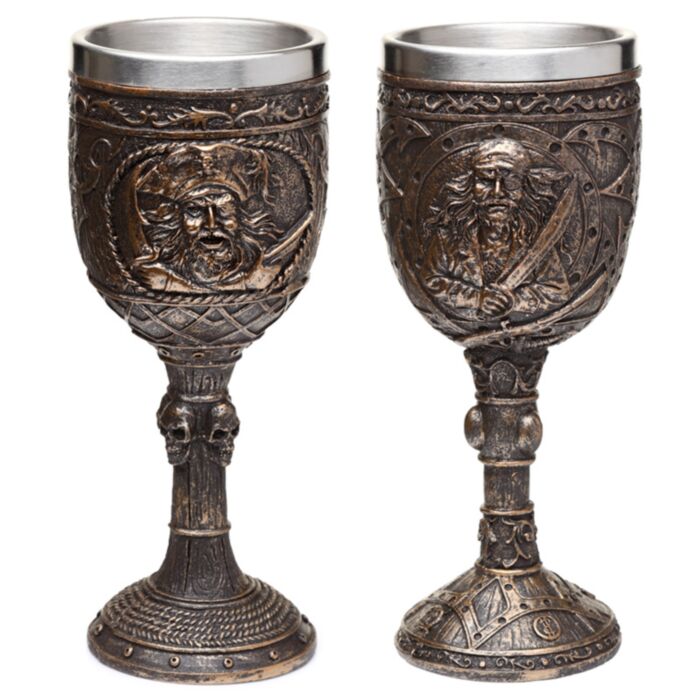 Copa decorativa Pirata efecto madera