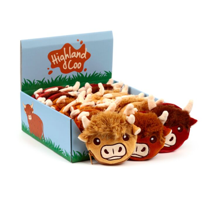 Mini Monedero Vaca Escocesa Highland Coo