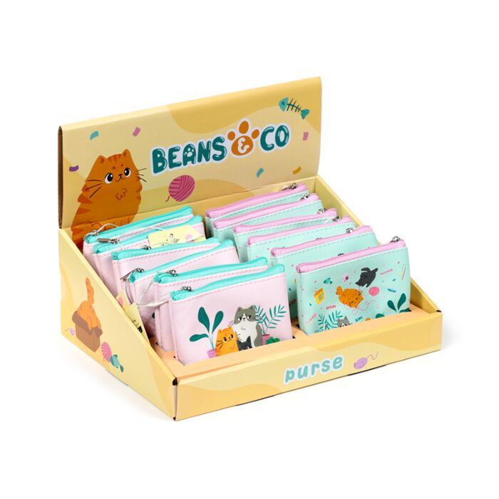Monedero de PVC Gatos Beans & Co