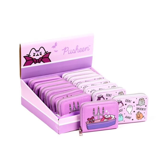 Cartera con Cremallera Gato Pusheen Halloween Pequeña