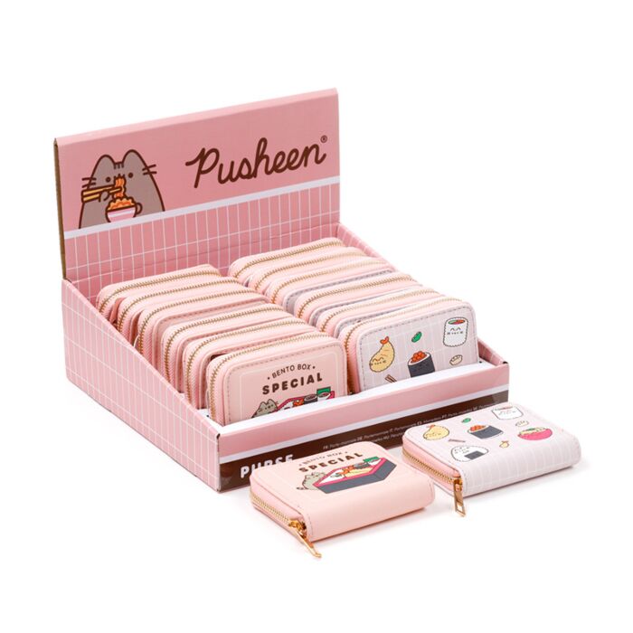 Cartera con Cremallera Gato Pusheen Sushi Club Pequeña 