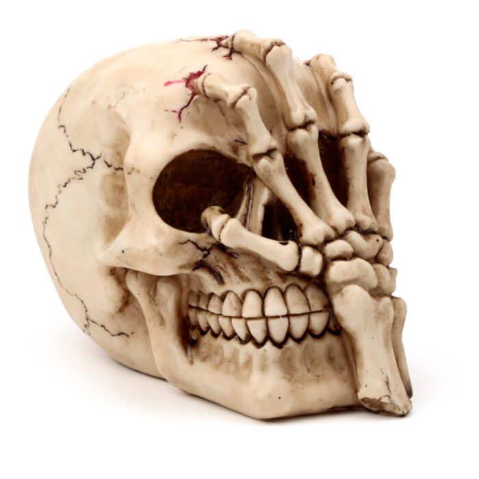 Figura Calavera Horripilante Mano Garra de Esqueleto