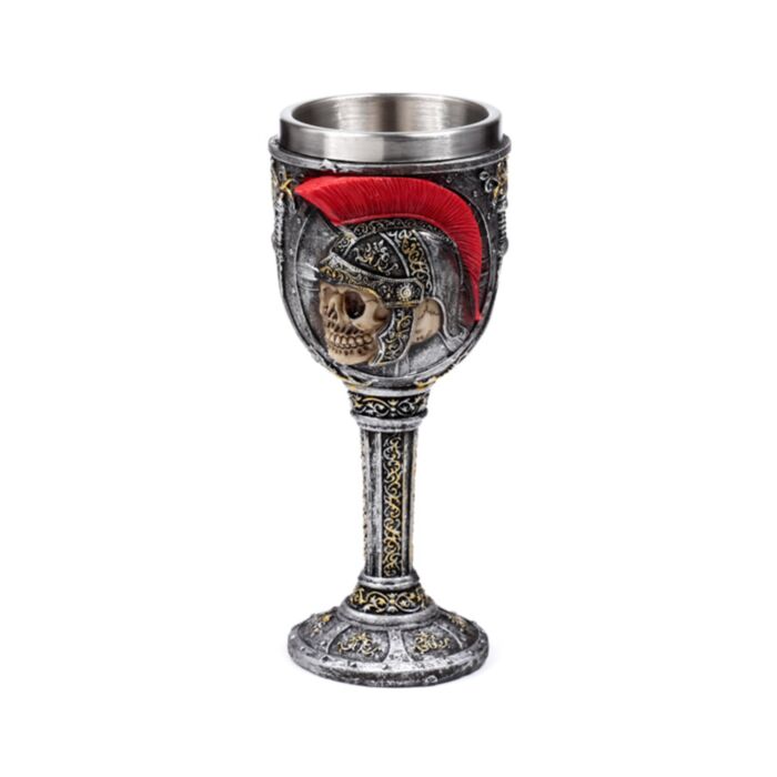 Copa Decorativa Calavera Soldado Romano