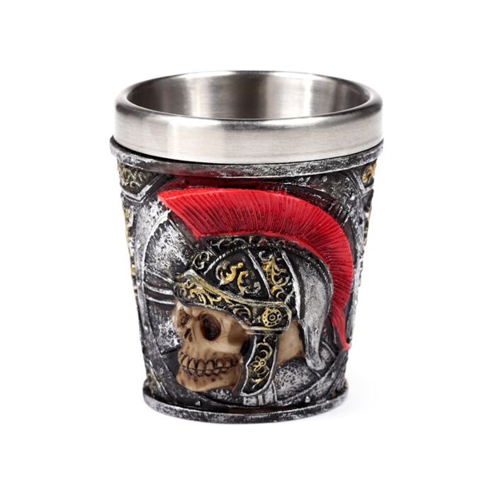 Vaso de Chupito Calavera Soldado Romano