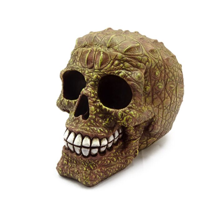 Figura Calavera con efecto Piel de Cocodrilo