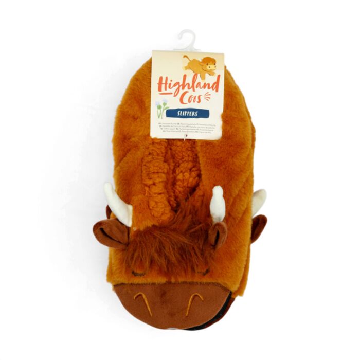 Zapatillas de Peluche Antideslizantes Vaca Escocesa Highland Coo EU39-41
