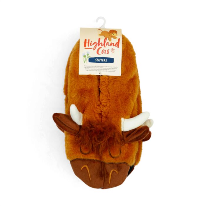 Zapatillas de Peluche Antideslizantes Vaca Escocesa Highland Coo EU36-38