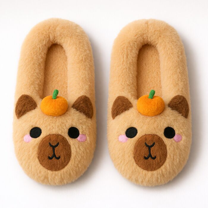 Zapatillas de Peluche Antideslizantes Capibara EU39-41