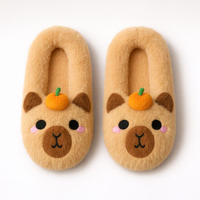 Zapatillas de Peluche Antideslizantes Capibara EU36-38