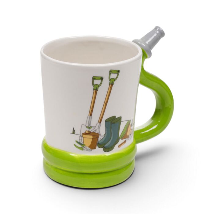 Taza de Cerámica Jardín Asa con Forma de Manguera