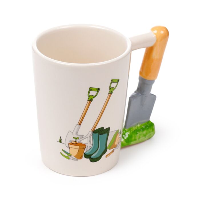 Taza de Cerámica Jardín Asa con Forma de Paleta