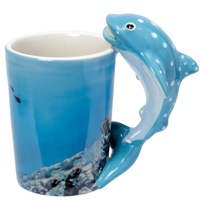 Taza de Cerámica Asa con Forma de Tiburón Ballena