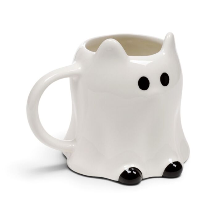 Taza de Cerámica con forma de Gato Fantasma Spooky Espeluznante