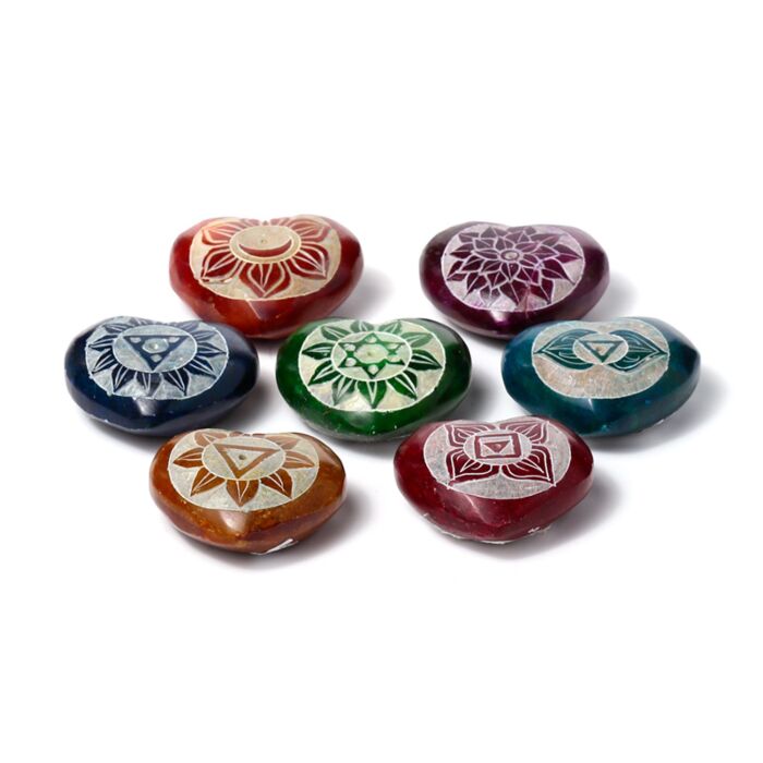 Quemador de Incienso Chakra Corazón Esteatita Tallado 