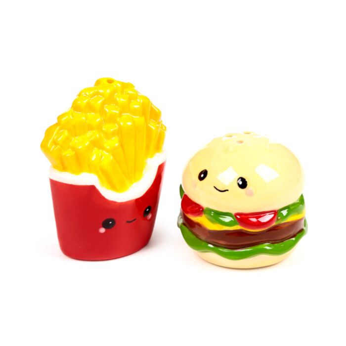 Set de Salero y Pimentero Hammy La Hamburguesa y Patatas Fritas Foodiemals