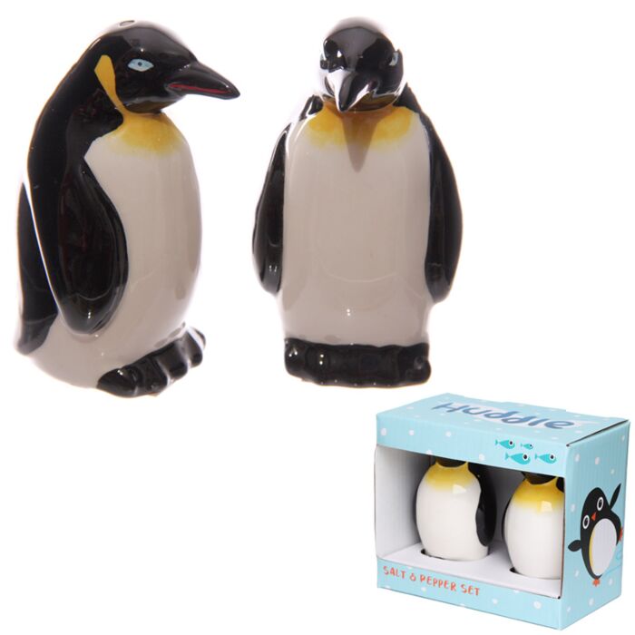 Set de Salero y Pimentero de Cerámica Pingüinos