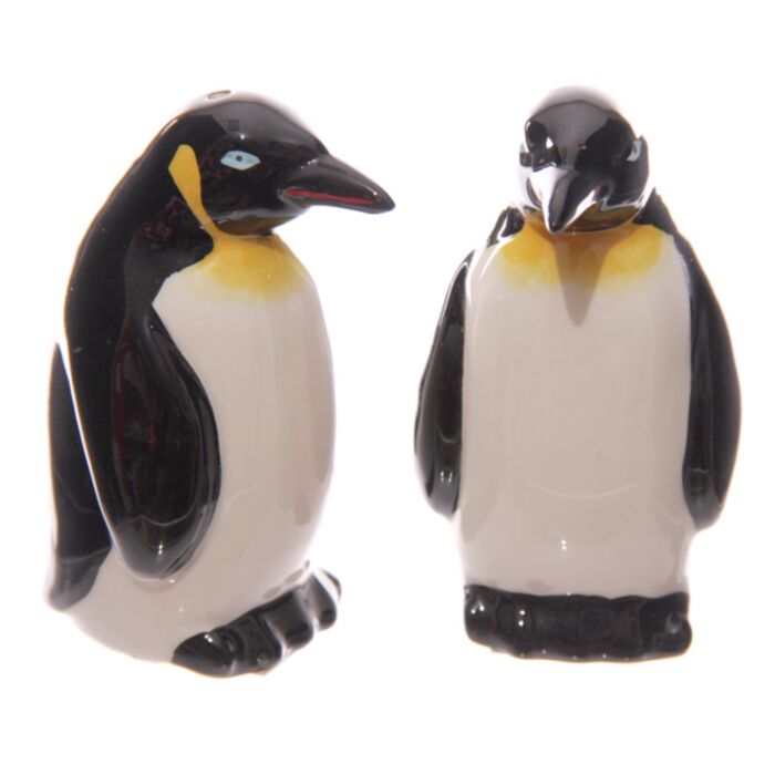 Set de Salero y Pimentero de Cerámica Pingüinos