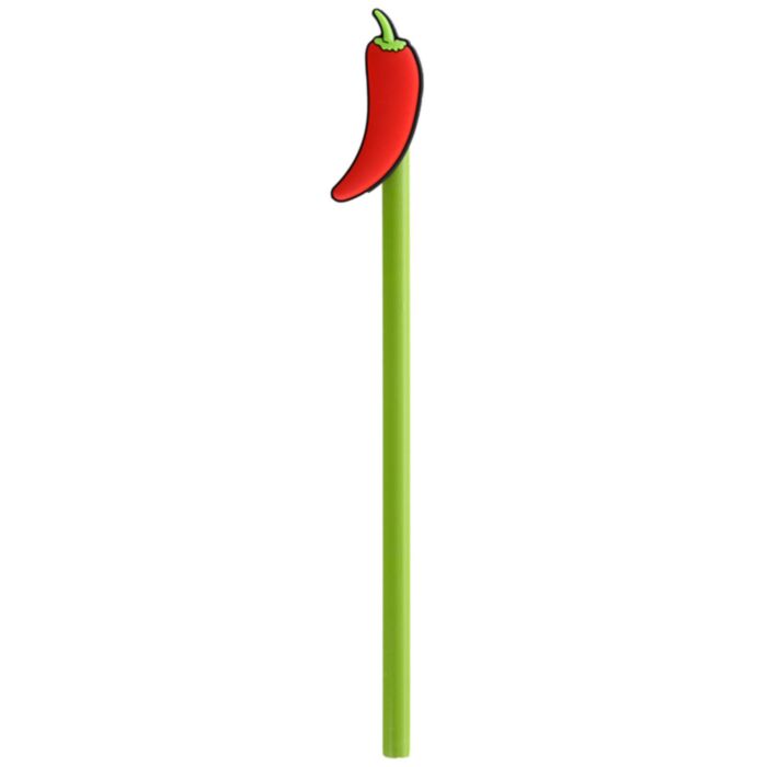 Lápiz con tope de PVC Pimiento Rojo Picante