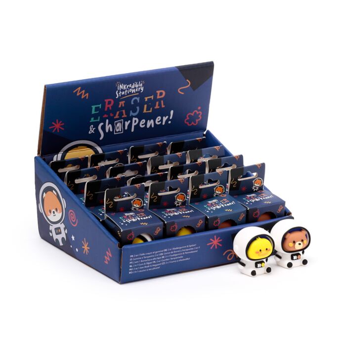 Sacapuntas Animales Adorables en el Espacio Adoramals