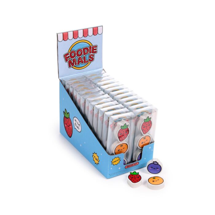 Set de 3 Gomas de Borrar Frutas Foodiemals
