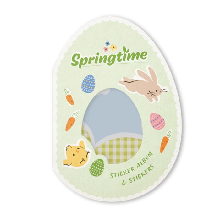 Libro de Pegatinas con forma de Huevo de Pascua Primavera Springtime 