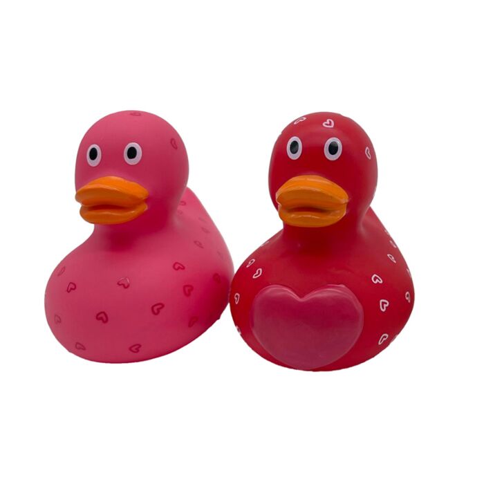 Juguete de Baño Patito Corazones Amore