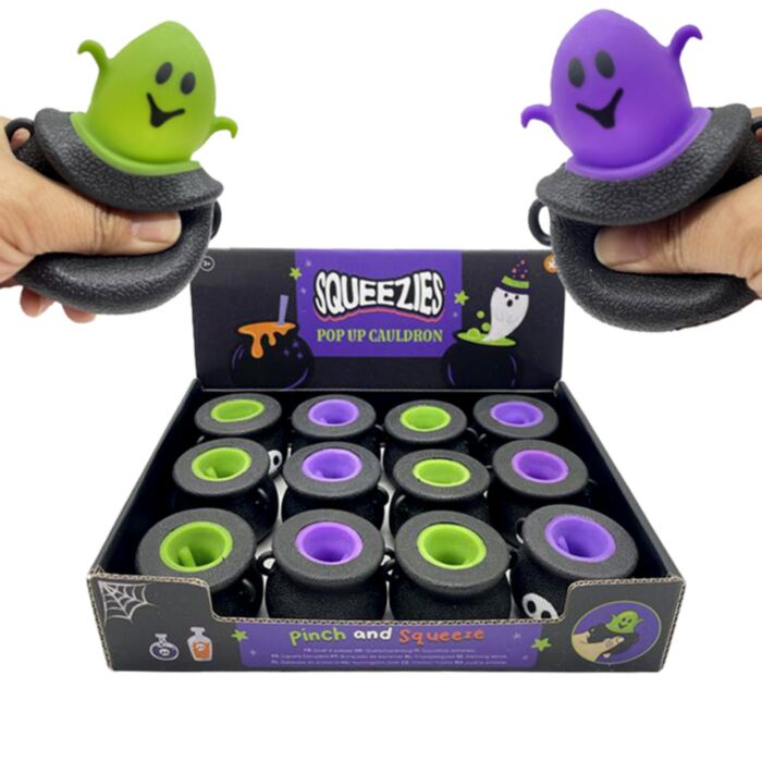 Juguete Estrujable Caldero Spooky Espeluznante Desplegable 