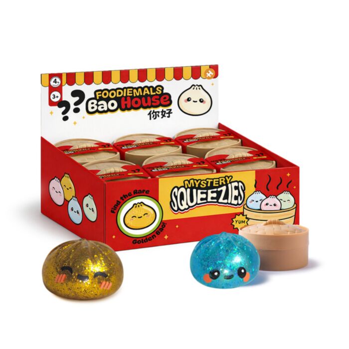 Juguete Estrujable Bao House Foodiemals con caja sorpresa
