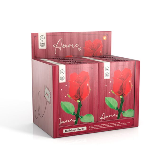 Kit de Bloques de Construcción Micro Blox Rosa Amore