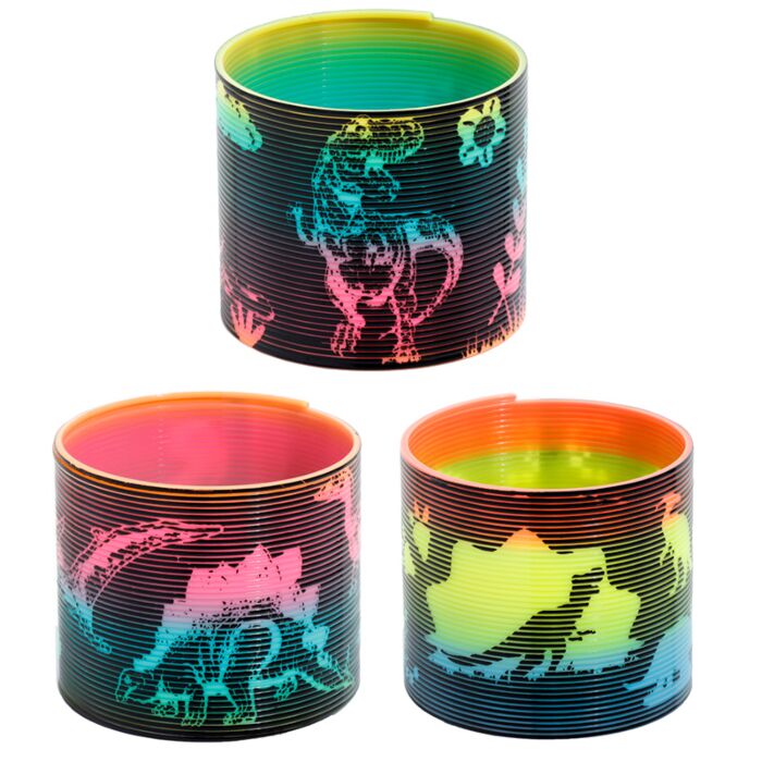 Muelle Arcoíris de Juguete Dinosaurio