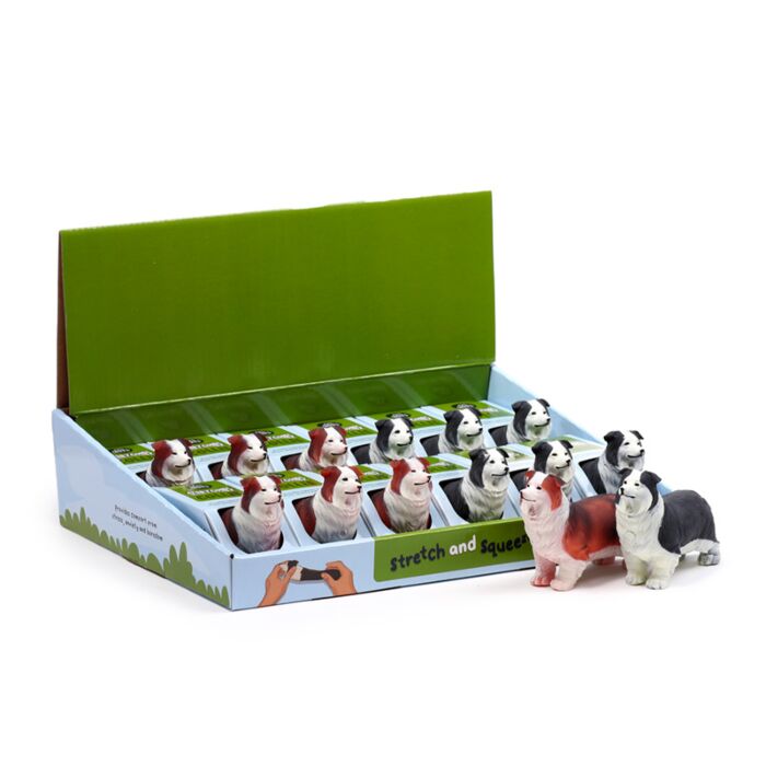 Juguete Estrujable Elástico Perro Border Collie