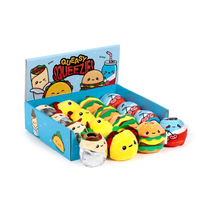 Juguete Estrujable de Peluche Queasy Squeezies Foodiemals