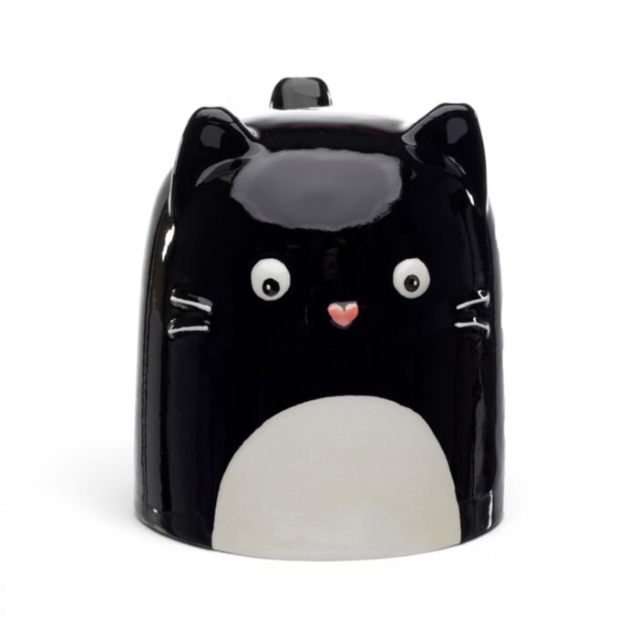 Tazón de Cerámica 3D con Forma Gato Fine Cat del Revés
