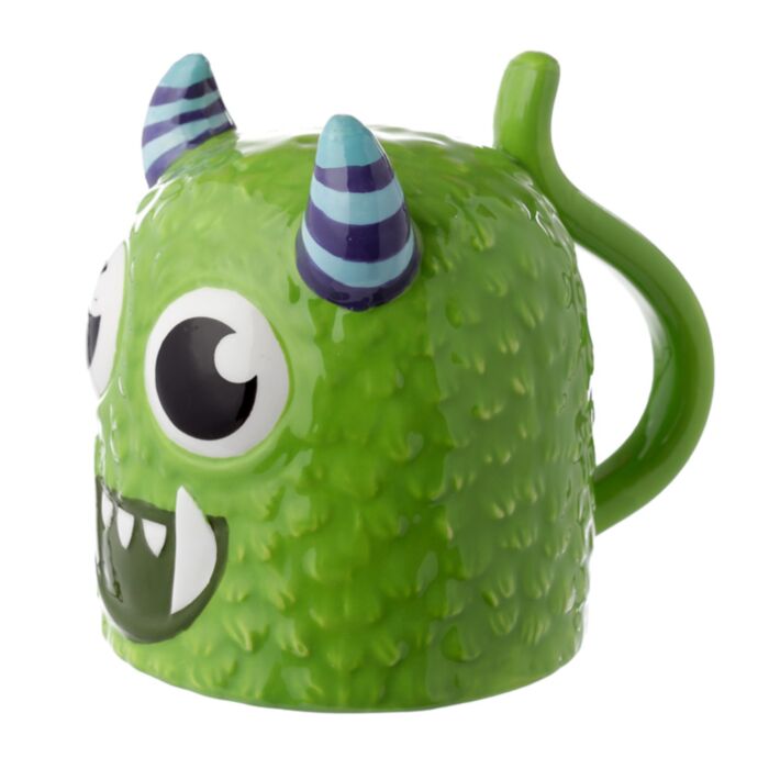 Tazón de Cerámica 3D con Forma Monstruo Monstarz Verde del Revés