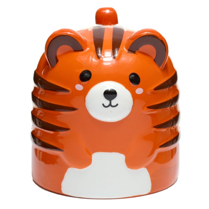 Tazón de Cerámica 3D con Forma Tigre Adoramals del Revés