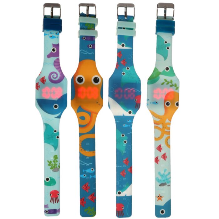 Reloj Digital de Silicona Vida Marina