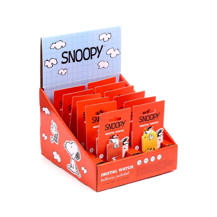 Reloj Digital de Silicona Peanuts Snoopy & Woodstock 