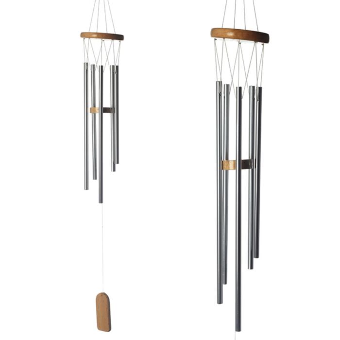 Carillón de Viento Madera con Tubos de Metal 77cm