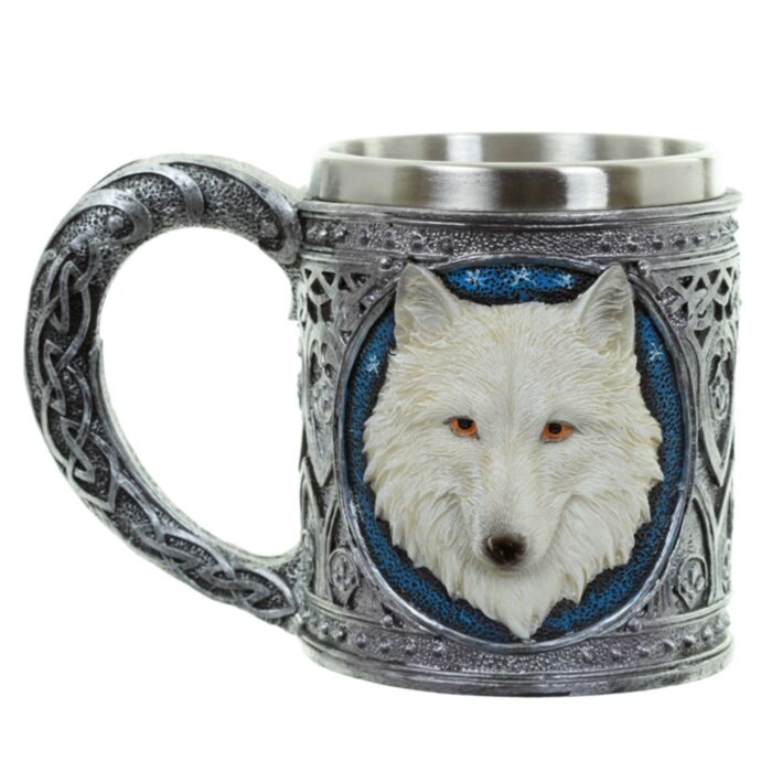 Jarra Decorativa Lobo Blanco