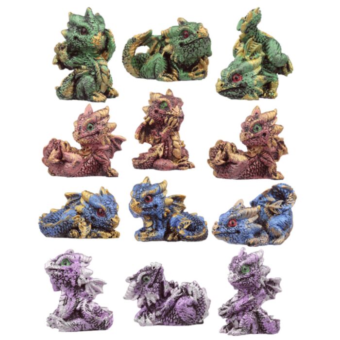 Figuras Dragón Colección Mundo de Dragones Bebé Cristal