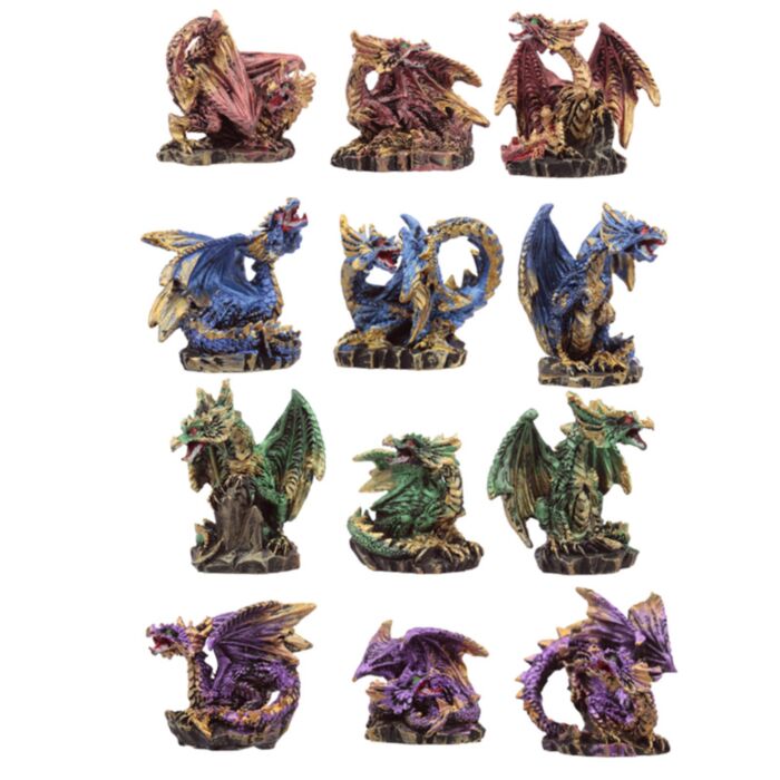 Figuras Dragón Mundo Dragón Cueva Cristal Leyenda Oscura