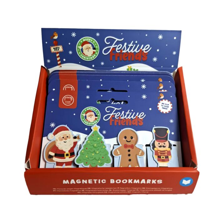 Set de Marcapáginas Magnéticos Navideños Festive Friends 