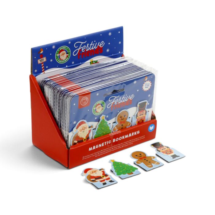 Set de Marcapáginas Magnéticos Navideños Festive Friends 