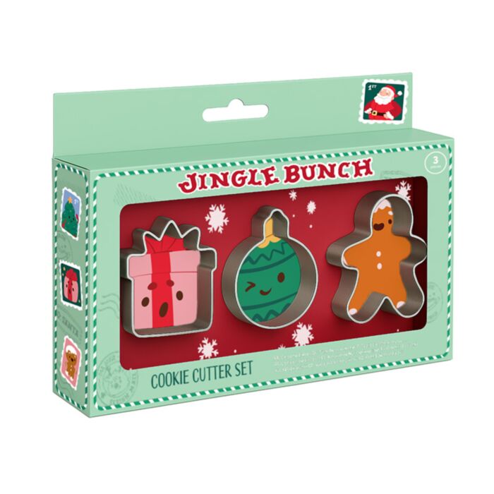 Set 3 Cortadores de Galletas Navideño Jingle Bunch