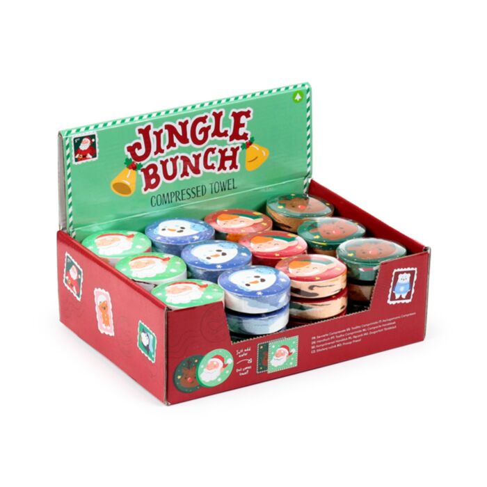 Toalla Comprimida de Viaje Navidad Jingle Bunch
