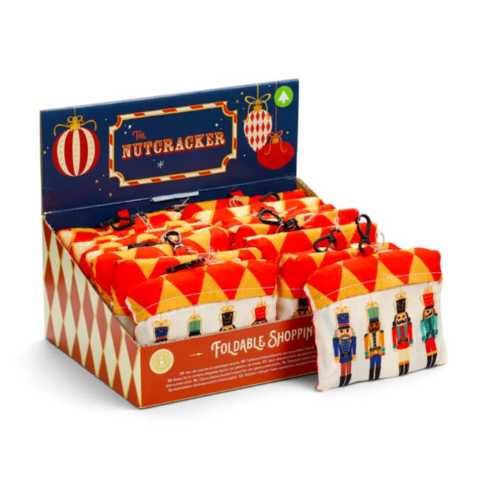 Bolsa Plegable de RPET Navidad Cascanueces 